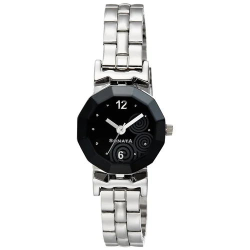 Trendsetting Sonata Analog Black Dial Womens Watch