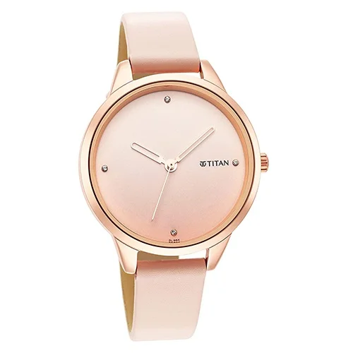 Chic Titan Pastel Dreams Pink Strap Womens Watch