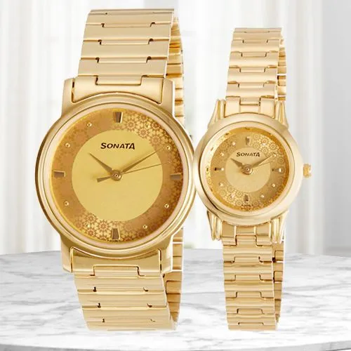 Exclusive Sonata Analog Couple Watch Exclusive Sonata Analog Couple Watch