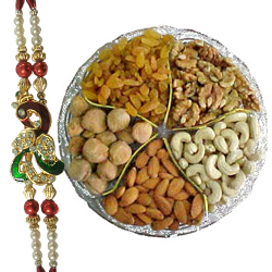 Elegant Adoration of Dry Fruits and Rakhis with Alluring Affection Elegant Adoration of Dry Fruits and Rakhis with Alluring Affection