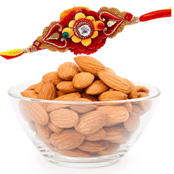 Designer Rakhis and Delight of Almonds Designer Rakhis and Delight of Almonds