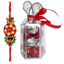 Fantastic Rakhi Bracelets with Melted Chocolates Pleasure Fantastic Rakhi Bracelets with Melted Chocolates Pleasure