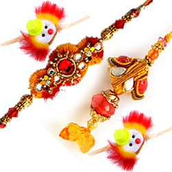 Elegant Rakhi Love Set for Whole Family Elegant Rakhi Love Set for Whole Family