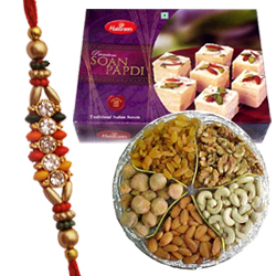 Enticing Sweets, Dry Fruits Hamper and Rakhi Enticing Sweets, Dry Fruits Hamper and Rakhi
