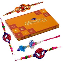 Lip-Smacking Chocolates with Rakhi set and Rakhi Lip-Smacking Chocolates with Rakhi set and Rakhi