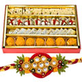 Assorted Sweets with Rakhi Assorted Sweets with Rakhi