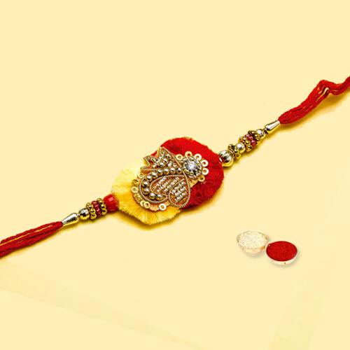 An Elegant Zardozi Rakhi An Elegant Zardozi Rakhi