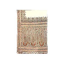 Off White Embroidered Shawl Off White Embroidered Shawl